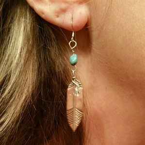 Feather earrings